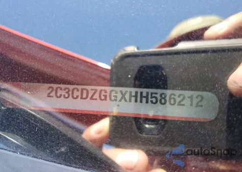 2017 Dodge Challenger Gt из США, поврежденный, VIN 2C3CDZGGXHH586212